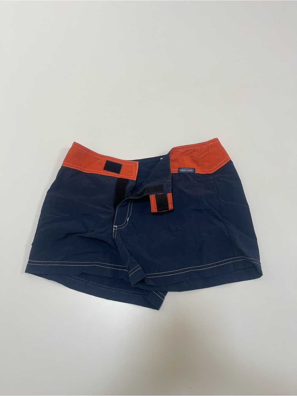 Sideout Navy & Orange Board Shorts | Size 5 | Y2K Surf Style